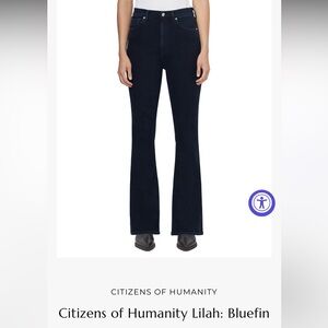 NWT CITIZENS OF HUMANITY Lilah High Rise Bootcut Jeans in Blue Fin